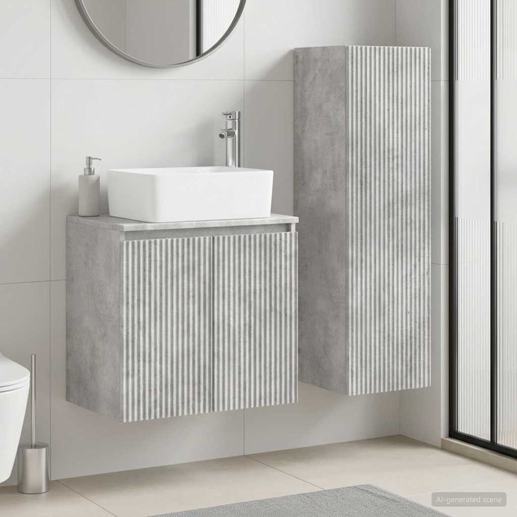 vidaXL Badkamermeubel Set 2 st Wit 33 x 34,5 x 100 cm Bewerkt hout
