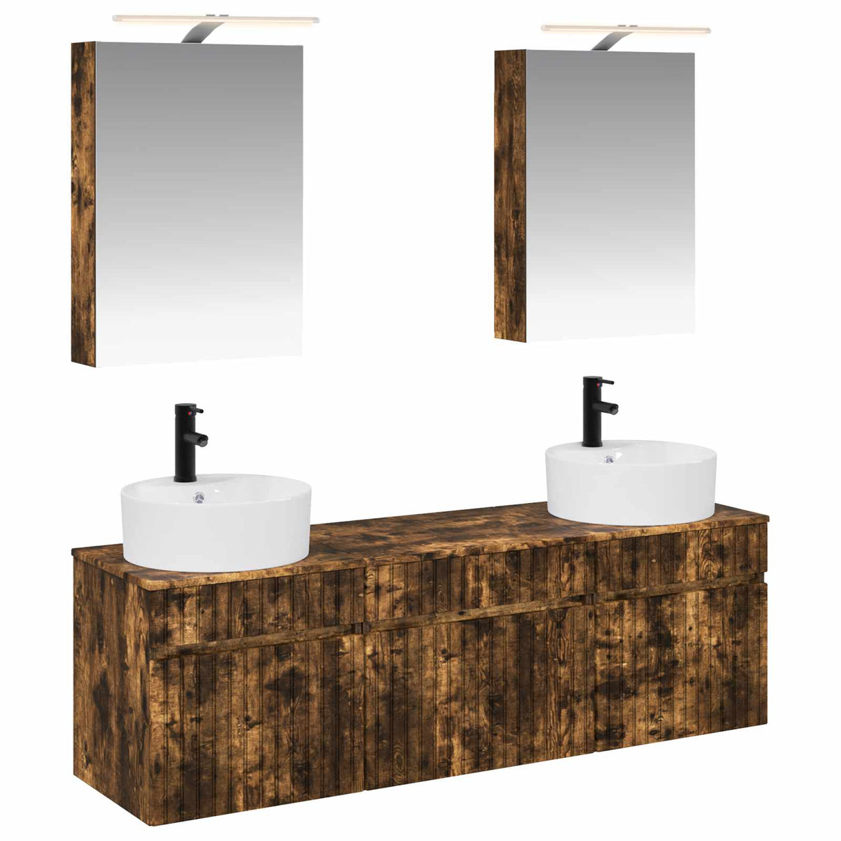 vidaXL Bathroom Cabinet Set 5 pcs White 50 x 14.5 x 70 cm Engineered Wood