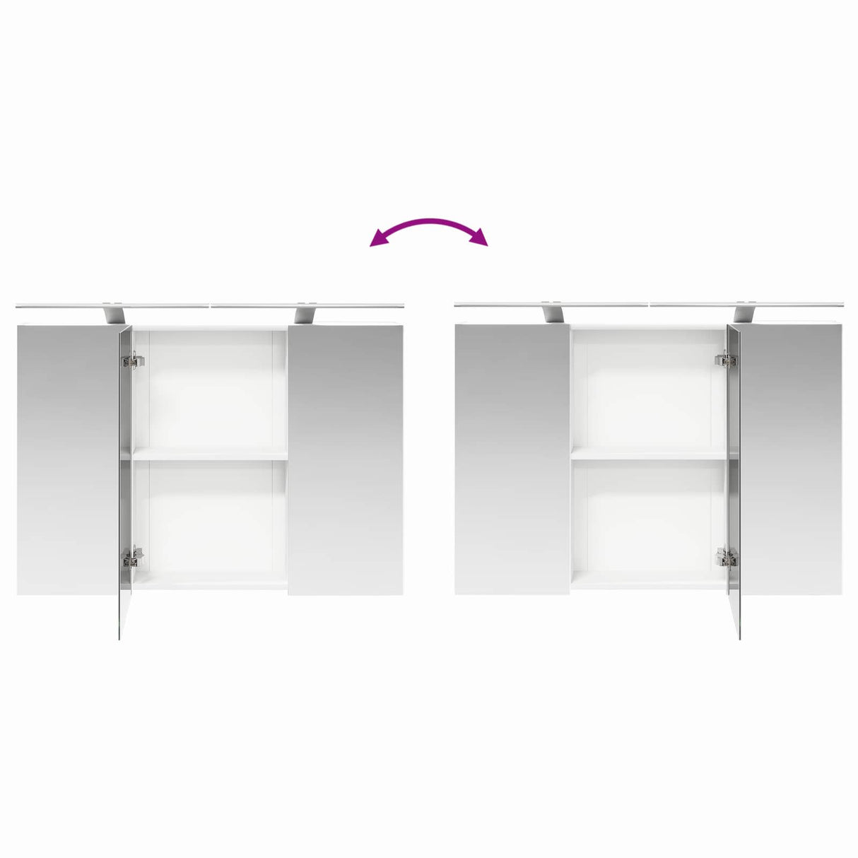 vidaXL Badkamerkast set 4 pcs Wit 100 x 14,5 x 70 cm Bewerkt hout