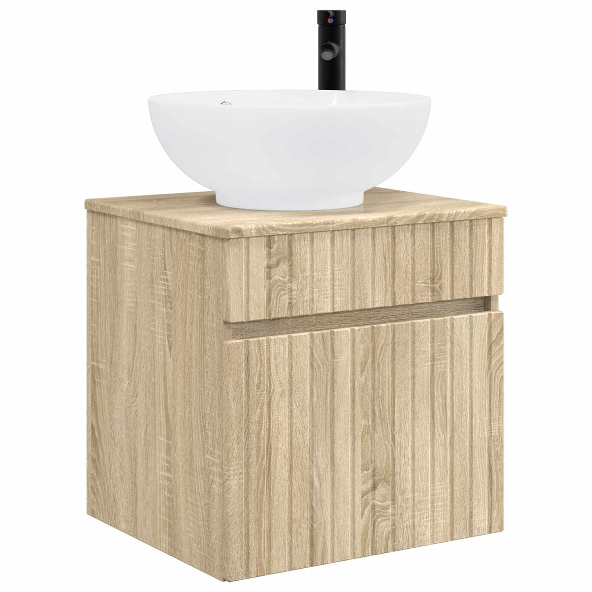 vidaXL Badkamerkast set 4 st Sonoma Eiken Bewerkt hout