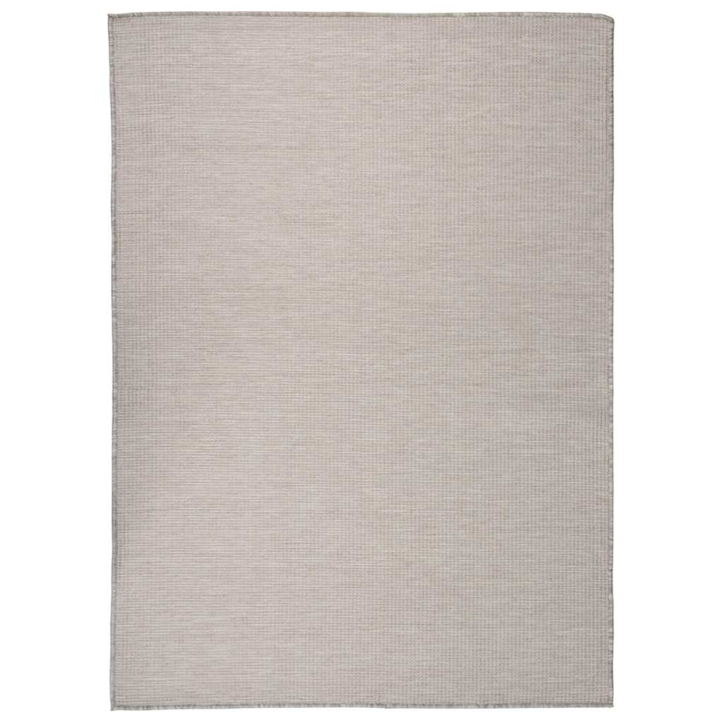 vidaXL Buitenkleed platgeweven 80x250 cm grijs