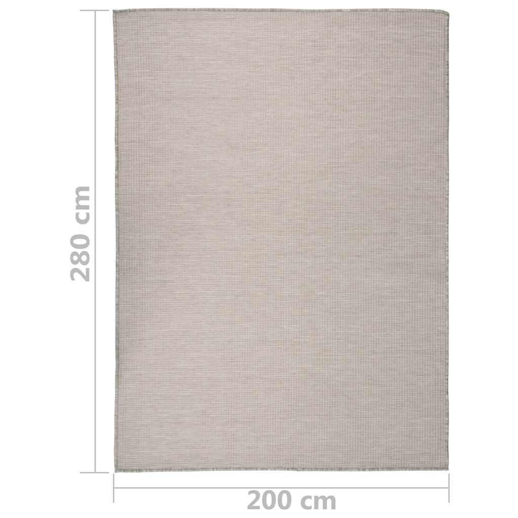 vidaXL Buitenkleed platgeweven 80x250 cm grijs