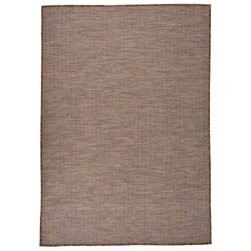 vidaXL Buitenkleed platgeweven 80x250 cm grijs