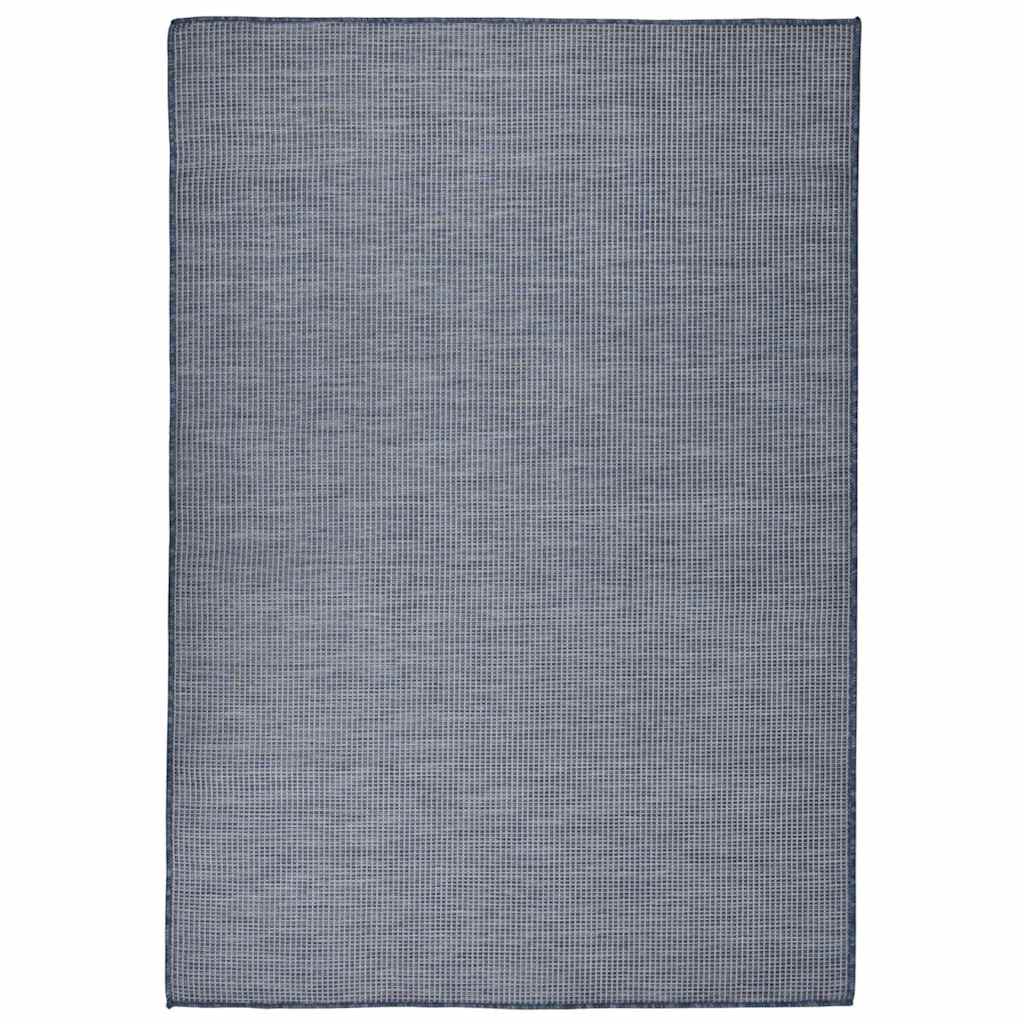 vidaXL Buitenkleed platgeweven 80x250 cm grijs
