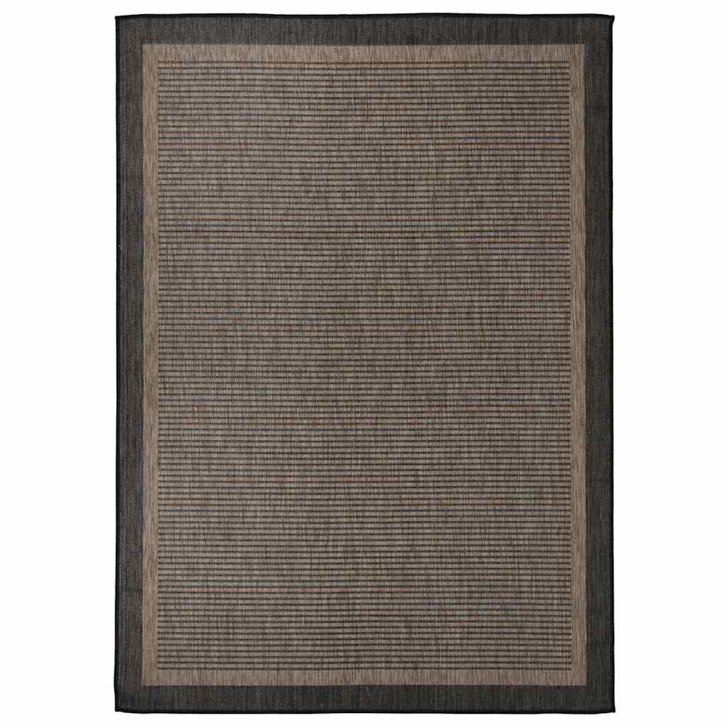 vidaXL Buitenkleed platgeweven 80x250 cm grijs