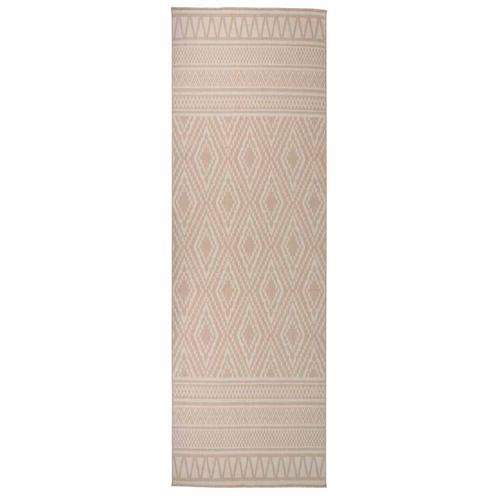 vidaXL Buitenkleed platgeweven 80x250 cm grijs
