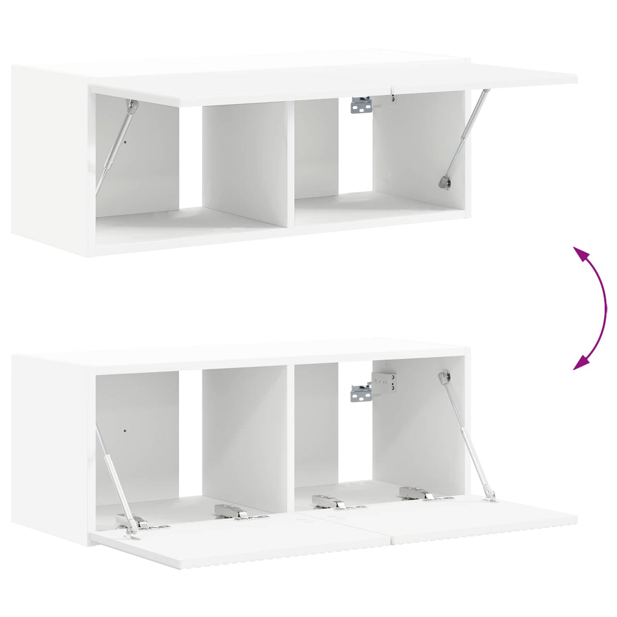 vidaXL TV Kast 8 pcs Wit
