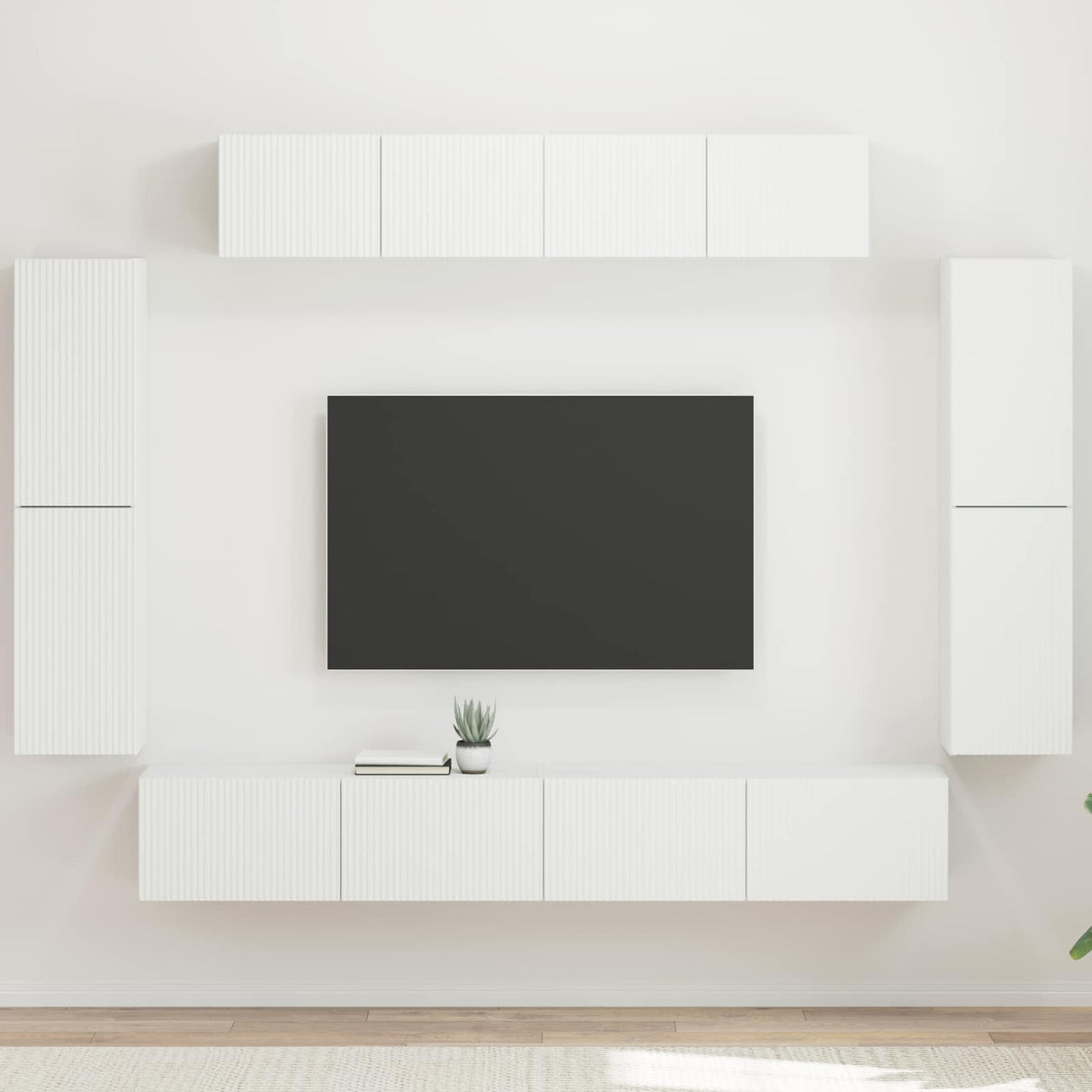 vidaXL TV Kast 8 pcs Wit