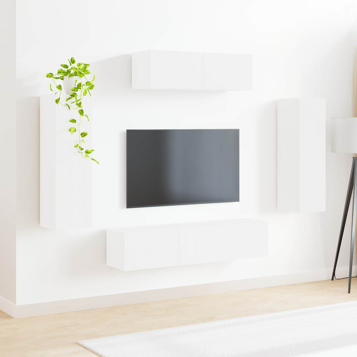 vidaXL TV Kast 5 pcs Wit
