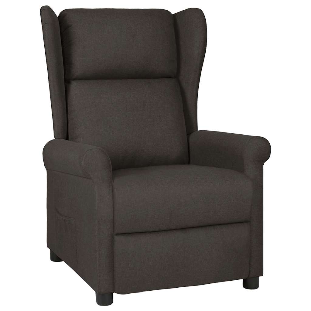 vidaXL Fauteuil verstelbaar stof lichtgrijs