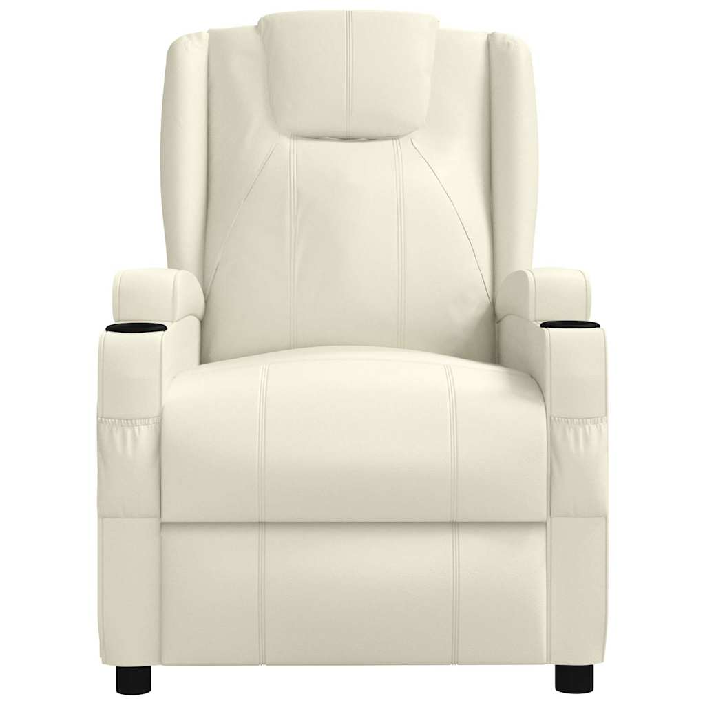 vidaXL Fauteuil verstelbaar kunstleer zwart