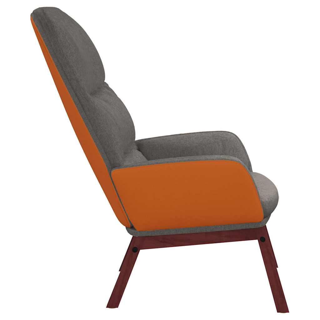 vidaXL Recliner fabric light grey
