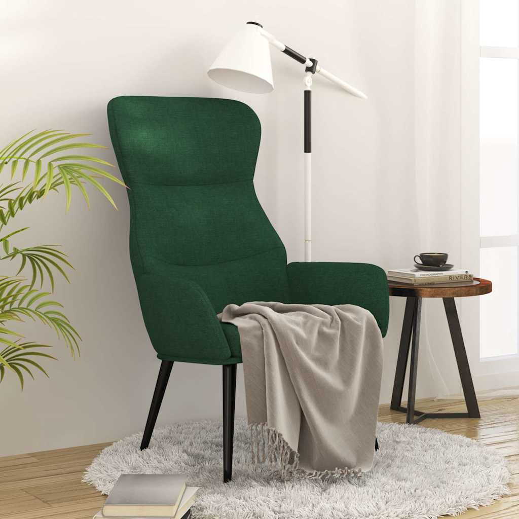 vidaXL Relaxstoel stof lichtgrijs