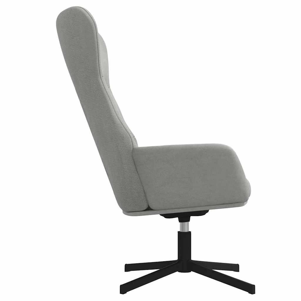 vidaXL Relaxstoel fluweel lichtgrijs