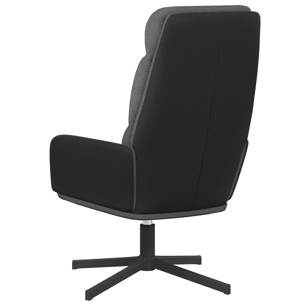 vidaXL Relaxstoel stof lichtgrijs