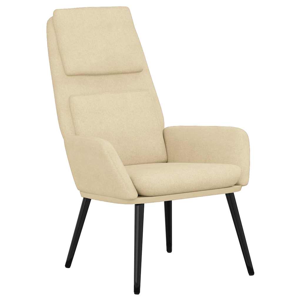vidaXL Relaxstoel stof lichtgrijs