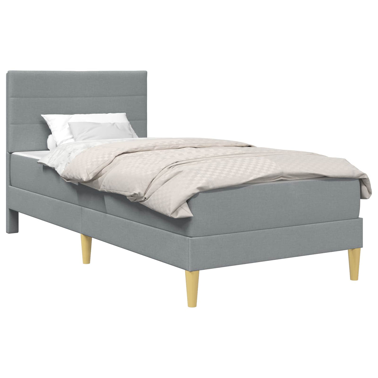 vidaXL Bedframe Donkergrijs 80 x 200 cm Polyester