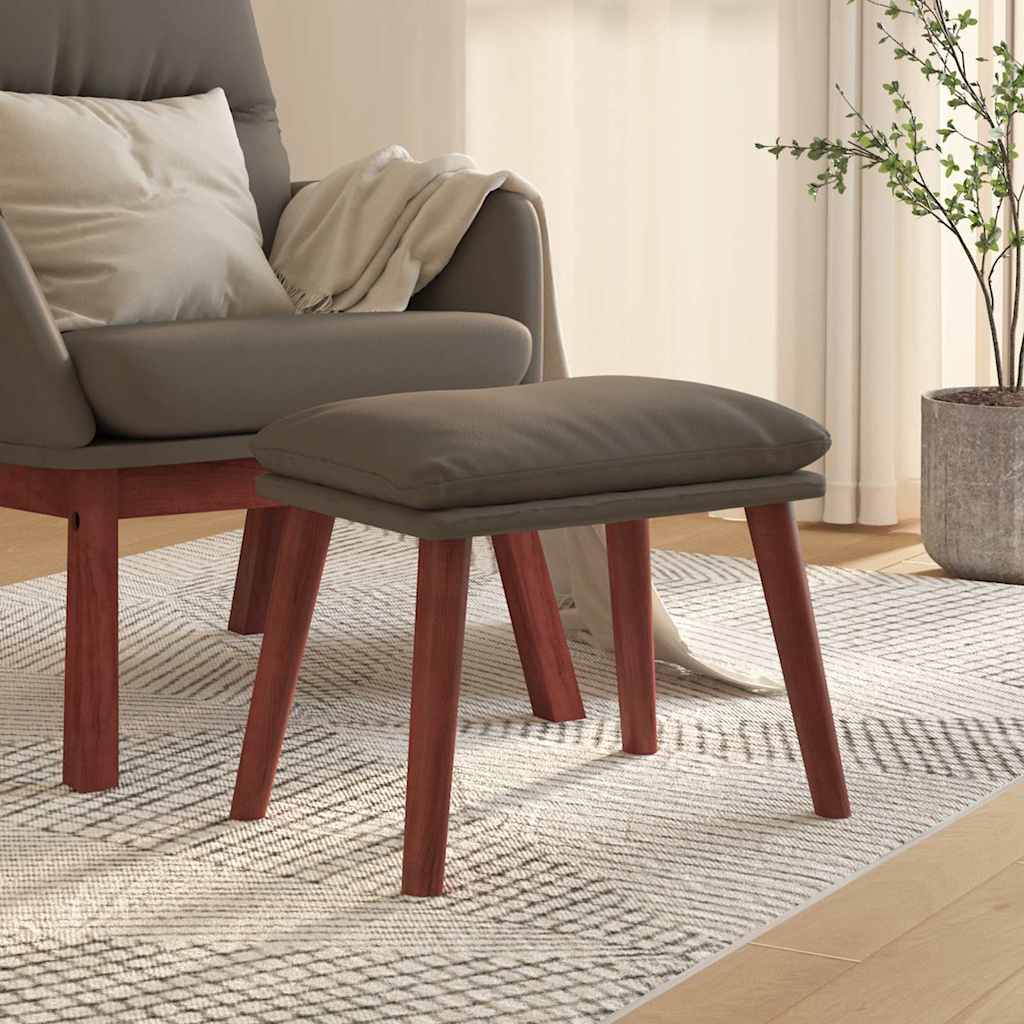 vidaXL Voetenbank 45x29,5x35 cm kunstleer zwart