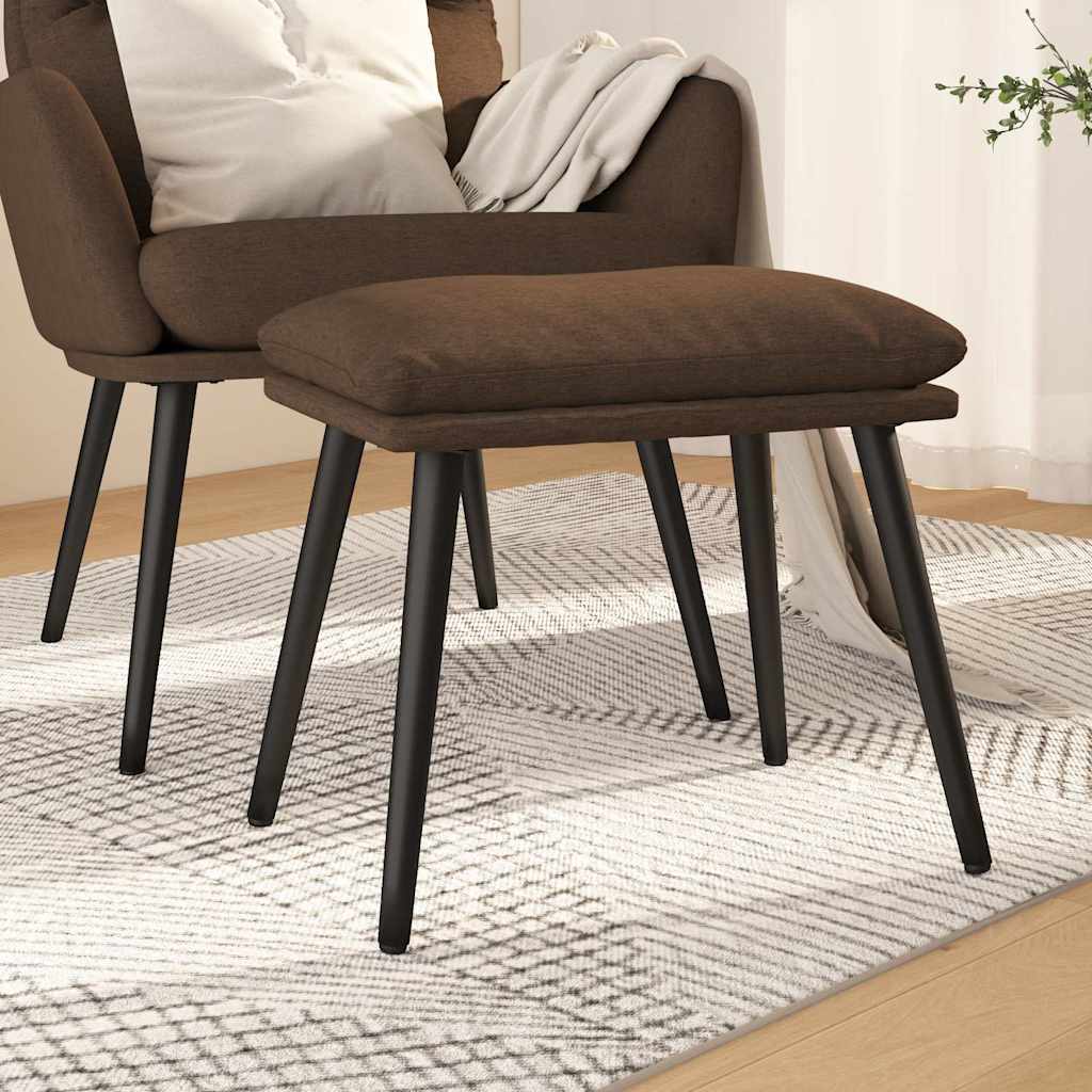 vidaXL Voetenbank 45x29,5x35 cm stof blauw