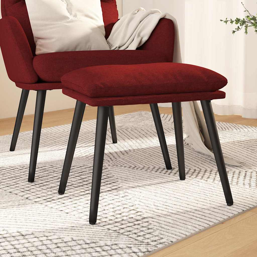 vidaXL Voetenbank 45x29,5x35 cm stof blauw