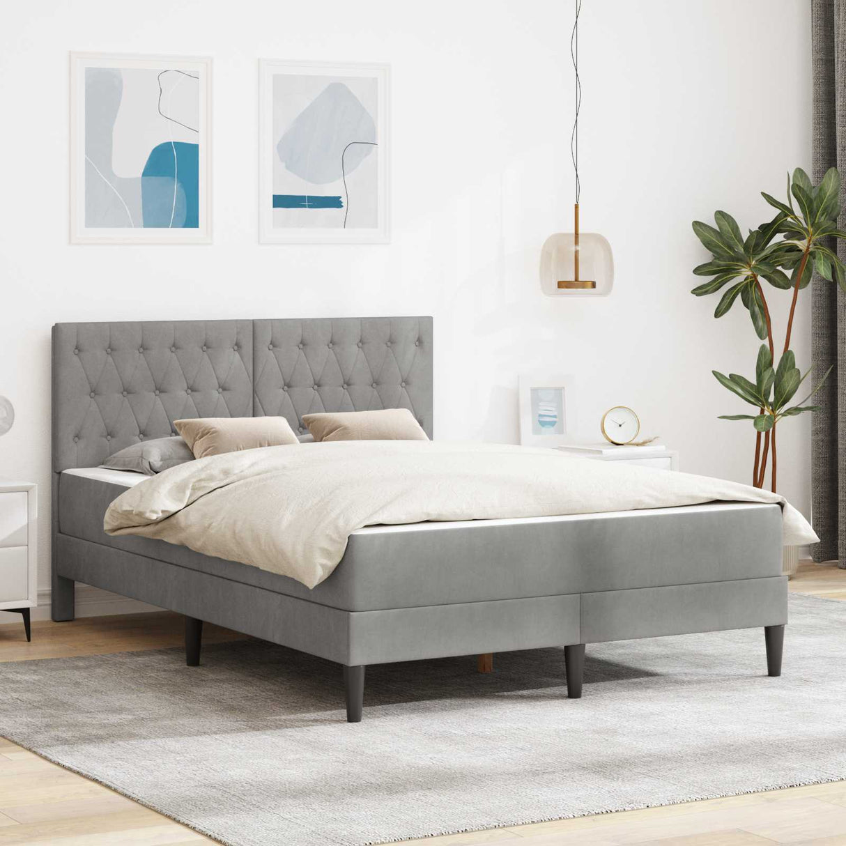 vidaXL Bedframe met matras met hoofdeinde Roze 80 x 200 cm Fluweel