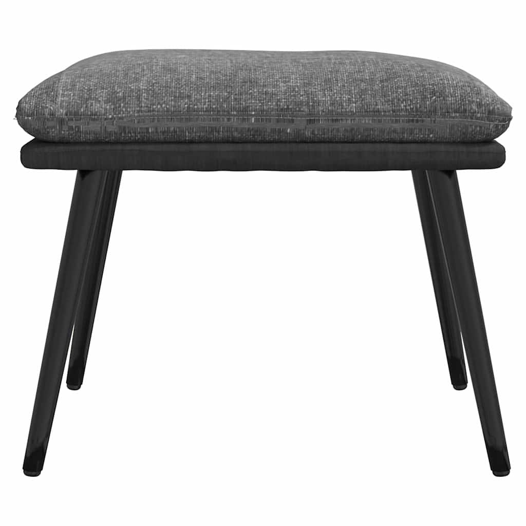 vidaXL Voetenbank 45x29,5x35 cm stof en kunstleer blauw