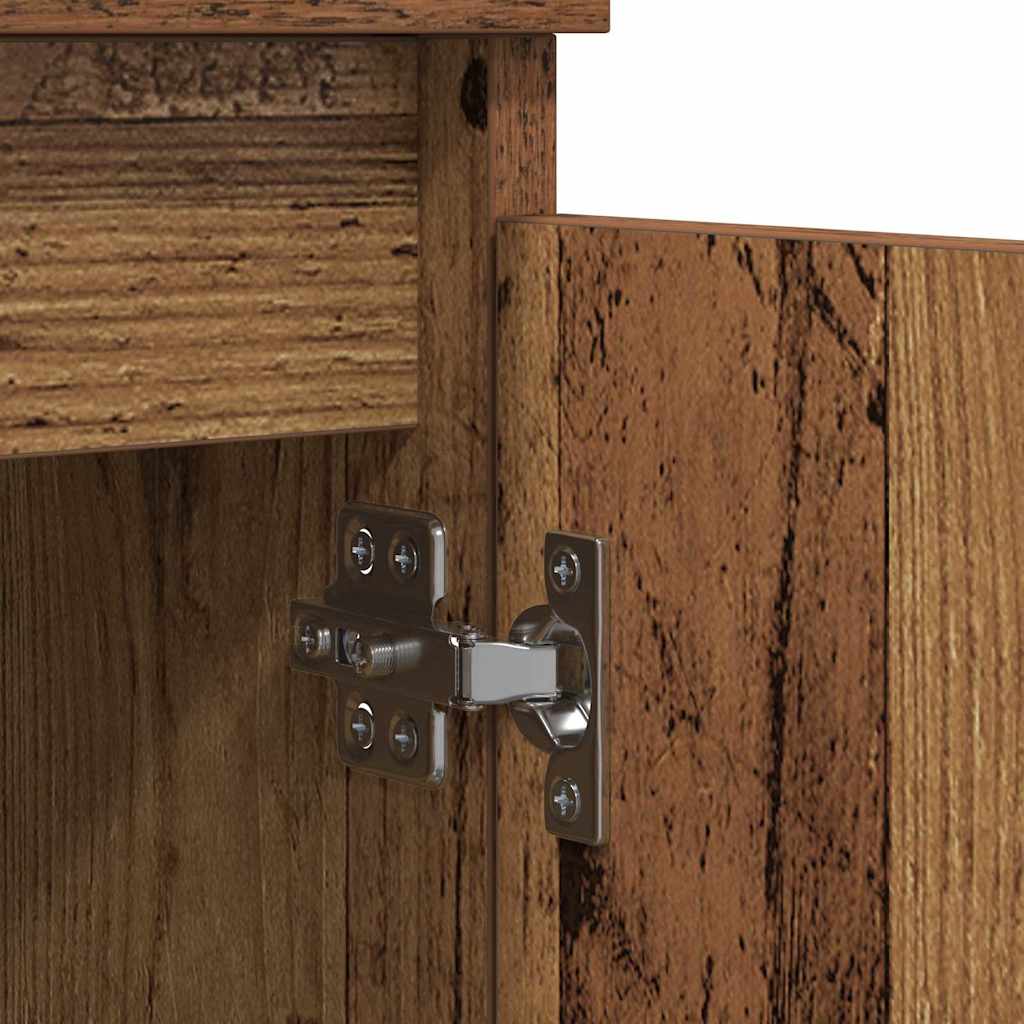 vidaXL Dressoirs 2 st 60x35x70 cm bewerkt hout wit