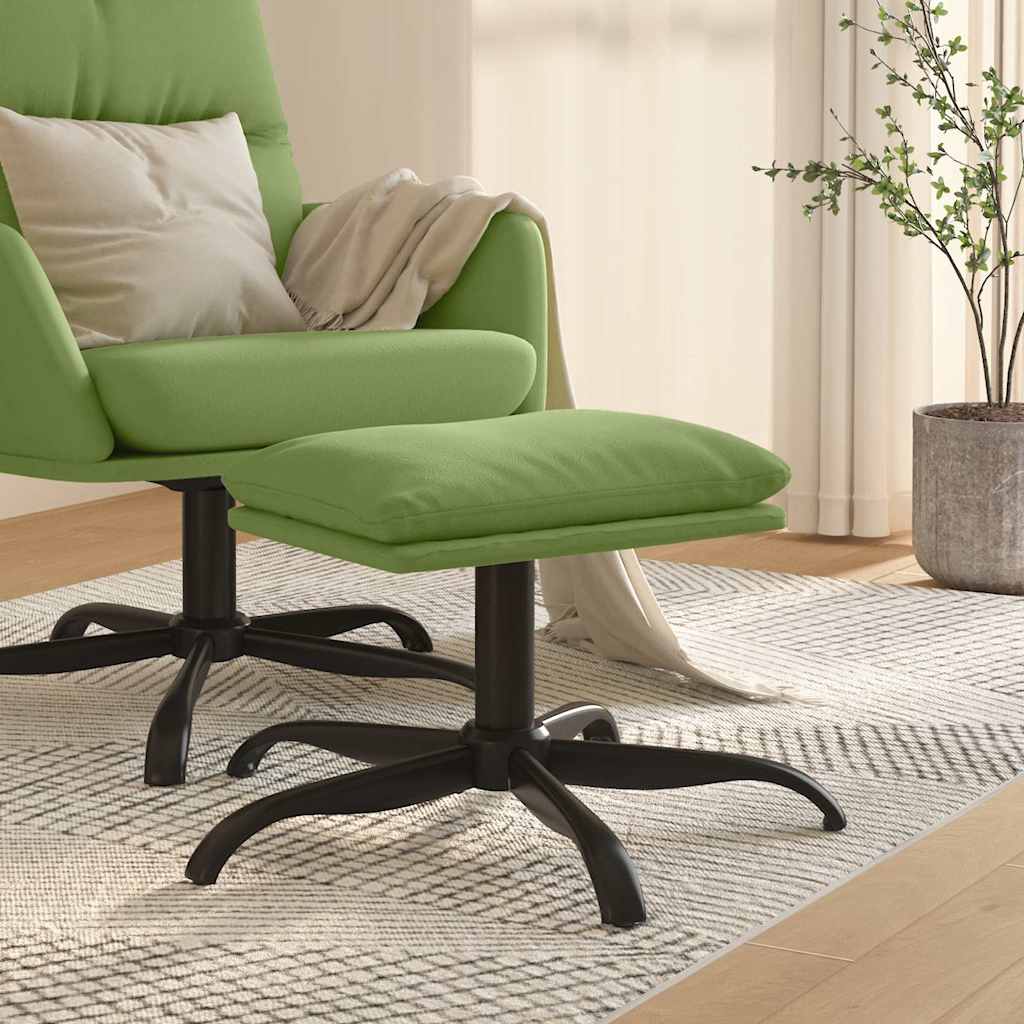 vidaXL Footstool 60x60x36 cm velvet dark green