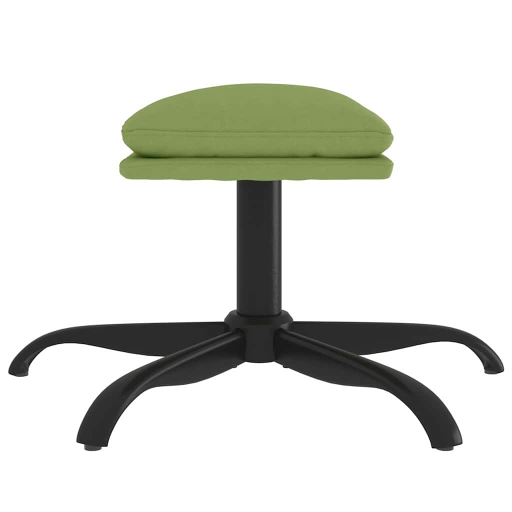 vidaXL Footstool 60x60x36 cm velvet dark green