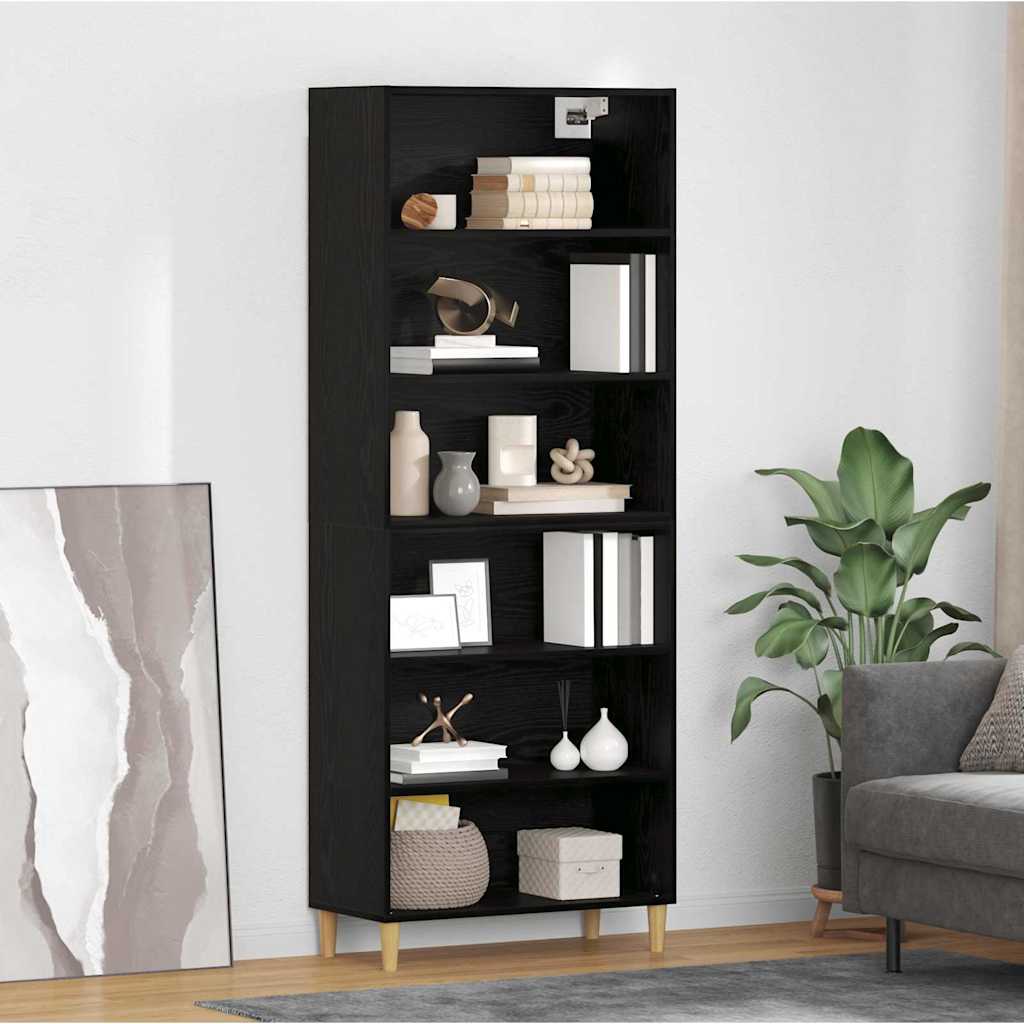 vidaXL Highboard Oud Hout 69,5 x 32,5 x 180 cm Bewerkt hout