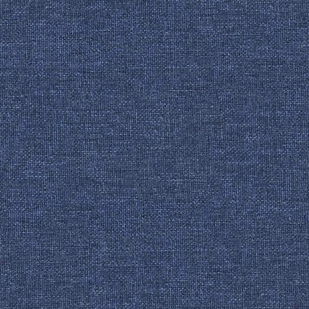 vidaXL Footstool 60x60x36 cm fabric and artificial leather blue