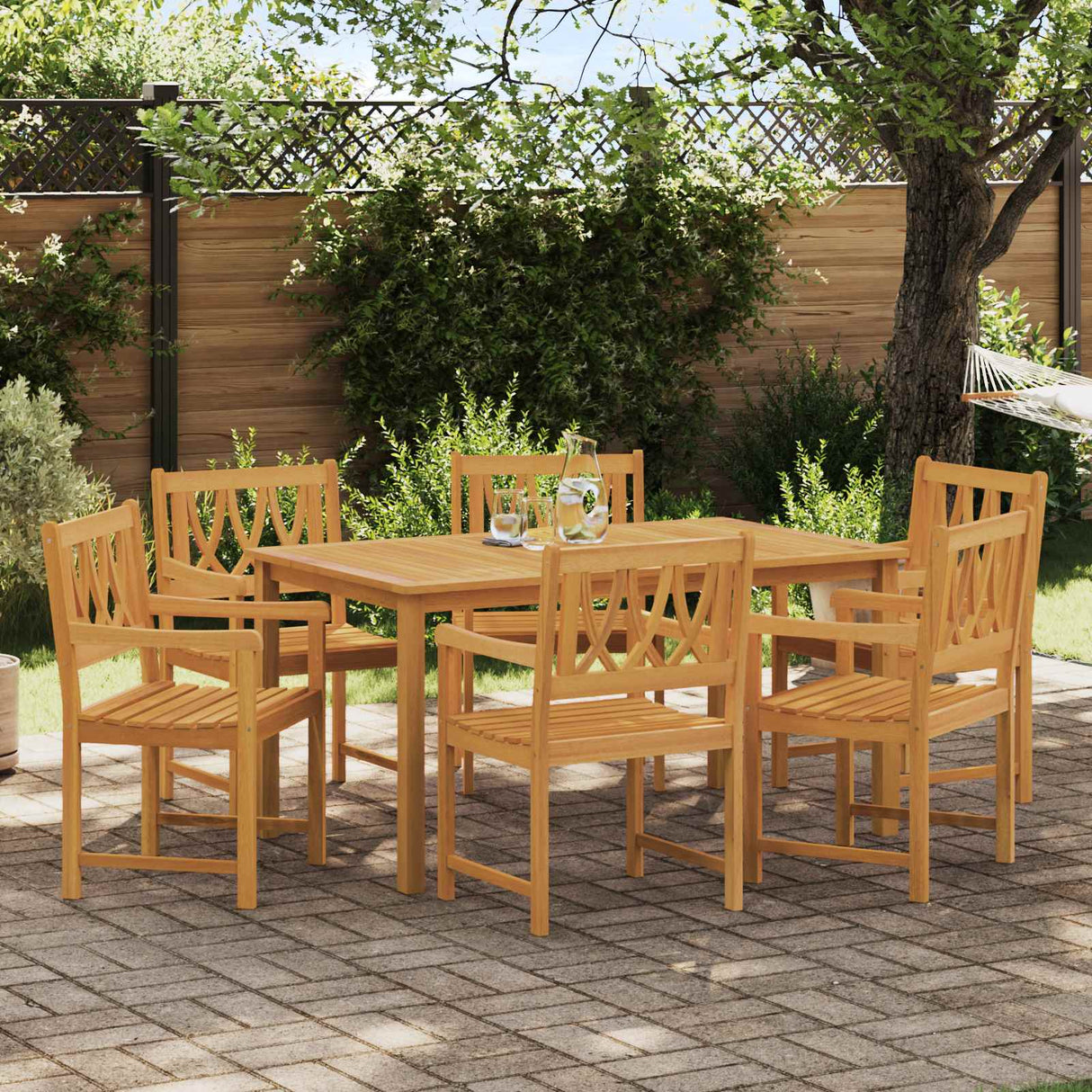 vidaXL Tuinstoelen 2 st massief acaciahout