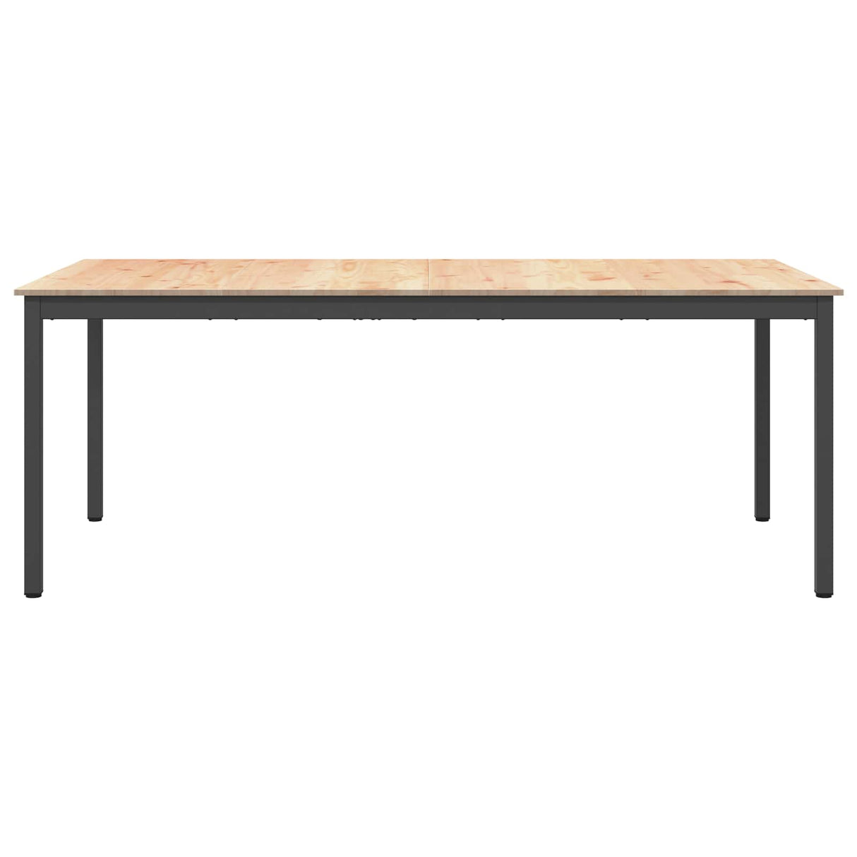 vidaXL Eettafel Naturel 200 x 100 x 75 cm Massief grenenhout