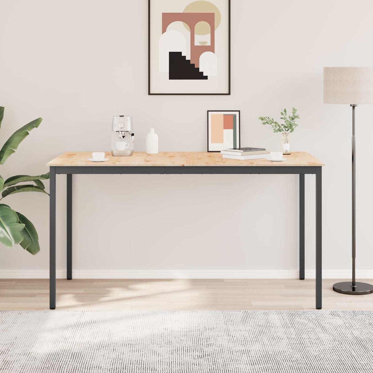 vidaXL Bartafel Naturel 110 x 55 x 105 cm Massief grenenhout