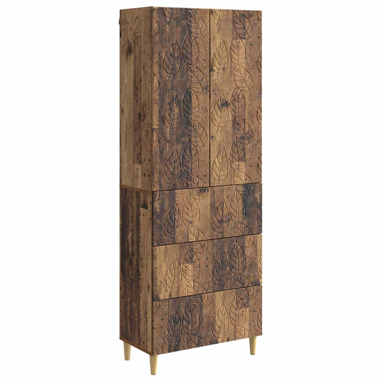 vidaXL Cabinet Set 2 pcs Black 66 x 34.5 x 90 cm Engineered Wood