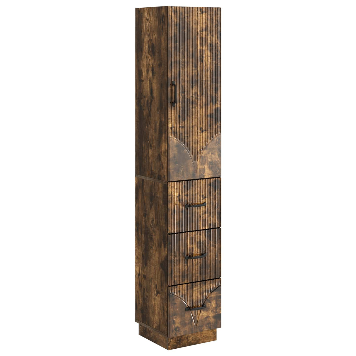 vidaXL Cabinet Set 2 pcs Black 33 x 34.5 x 87 cm Engineered wood