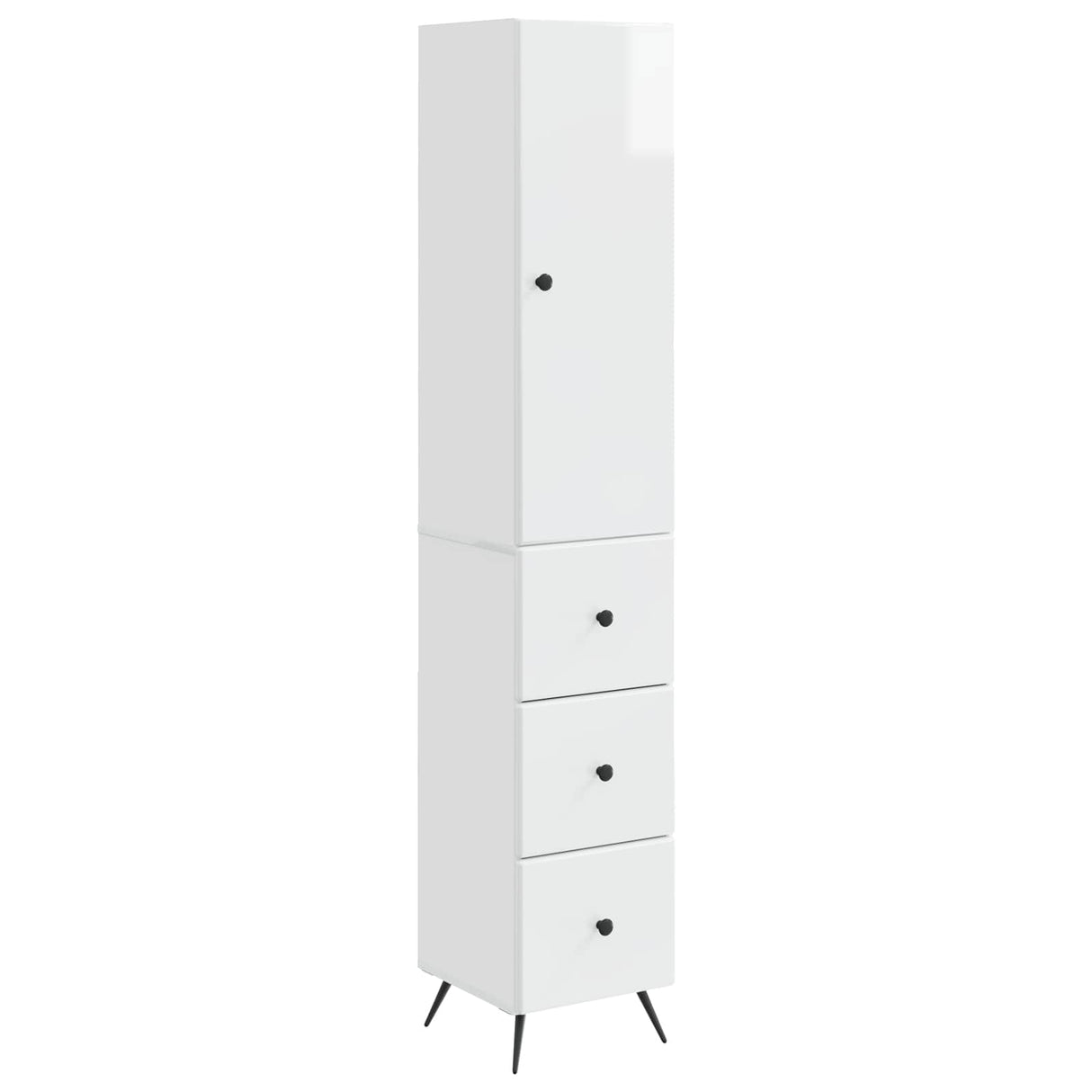 vidaXL Kast Set 2 pcs Zwart 34,5 x 34,5 x 90 cm Bewerkt hout