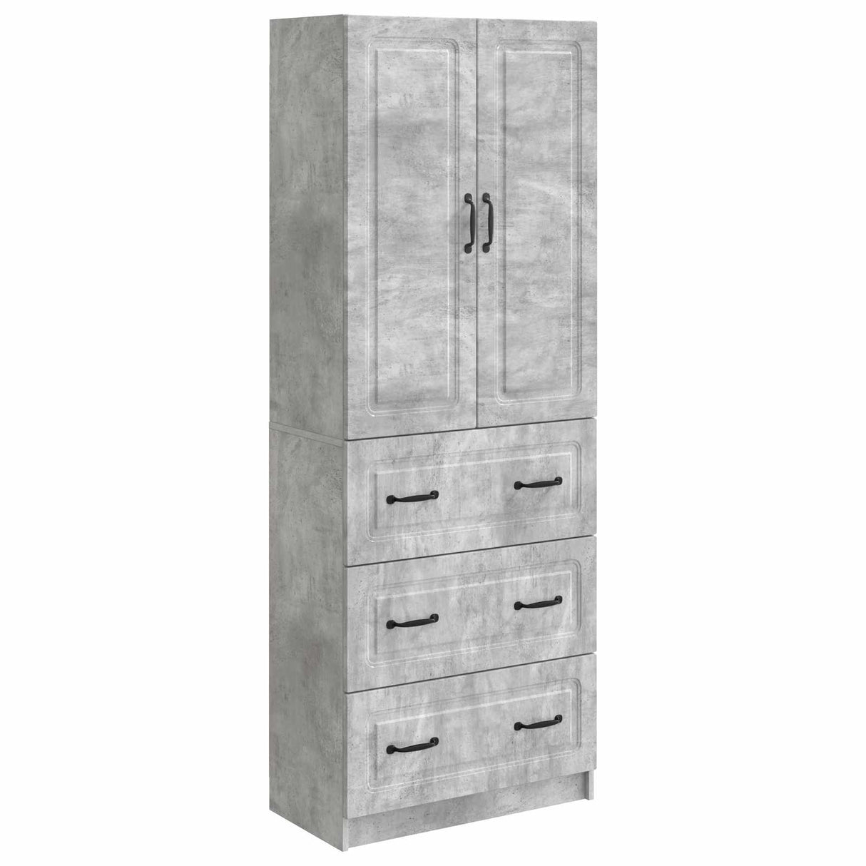 vidaXL Kast Set 2 pcs Zwart 66 x 34,5 x 87 cm Bewerkt hout