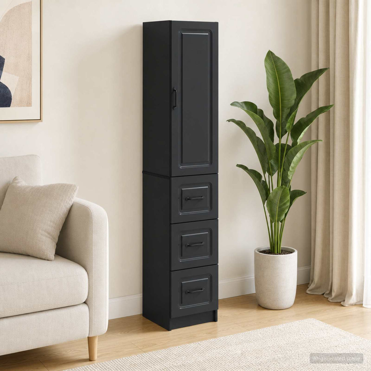 vidaXL Kast Set 2 pcs Zwart 33 x 34,5 x 87 cm Bewerkt hout