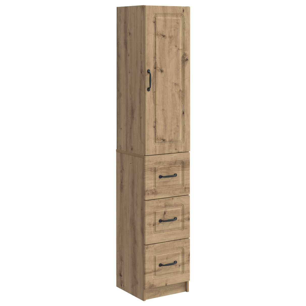 vidaXL Kast Set 2 pcs Zwart 33 x 34,5 x 87 cm Bewerkt hout