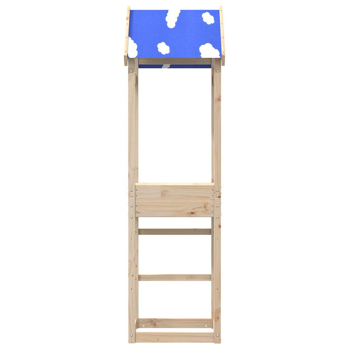 vidaXL Speeltoren Bruin 52,5 x 46,5 x 195 cm Massief grenenhout