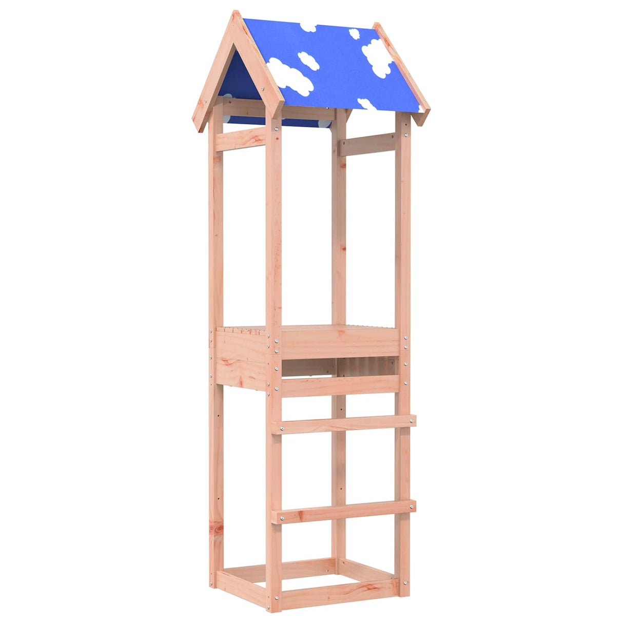 vidaXL Speeltoren Bruin 52,5 x 46,5 x 195 cm Massief grenenhout