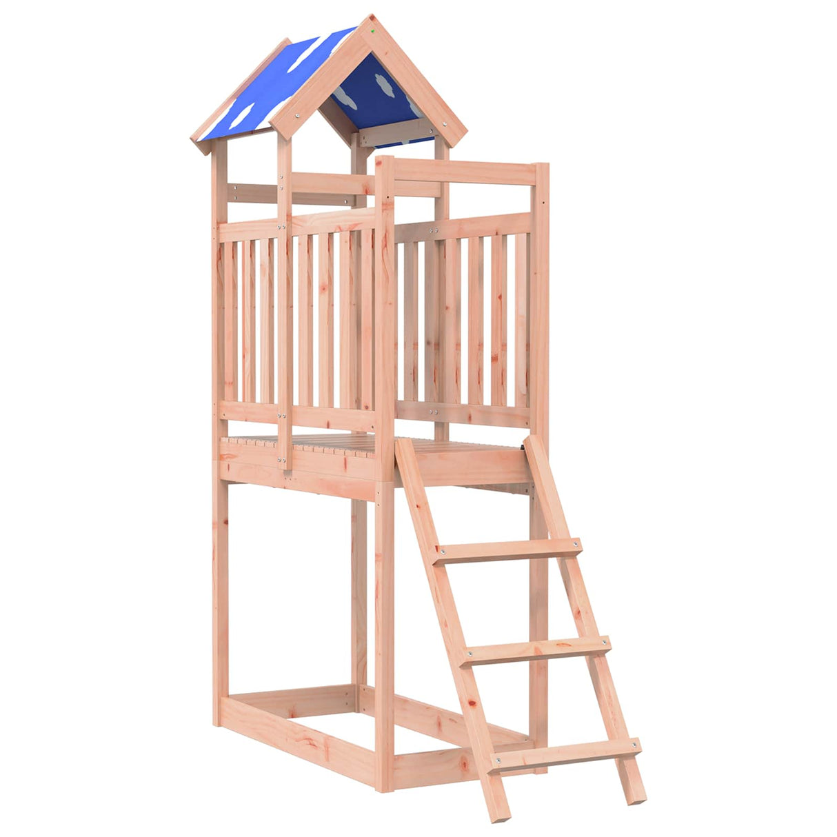 vidaXL Speeltoren Bruin 52,5 x 110,5 x 215 cm Massief grenenhout