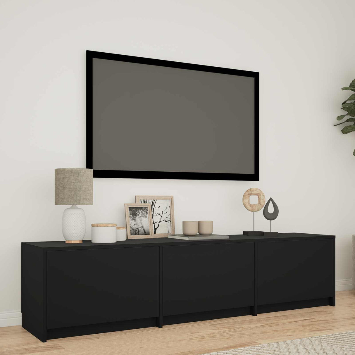 vidaXL TV Kast met LEDs Oud Hout 140 x 34 x 40 cm Bewerkt hout