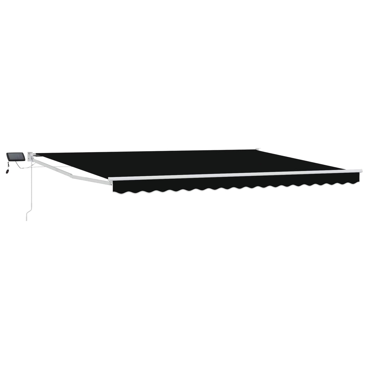 vidaXL Handbediende luifel met LED's Blauw en Wit 2,5 x 2 m