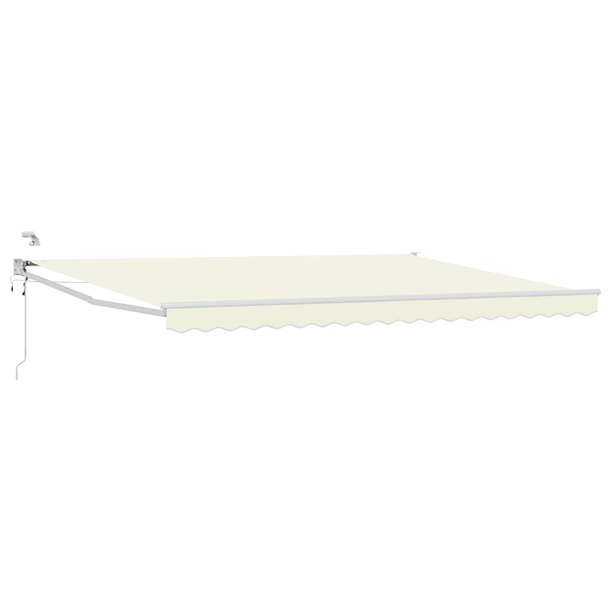 vidaXL Electric Retractable Awning Blue and White 2.5 x 2 m