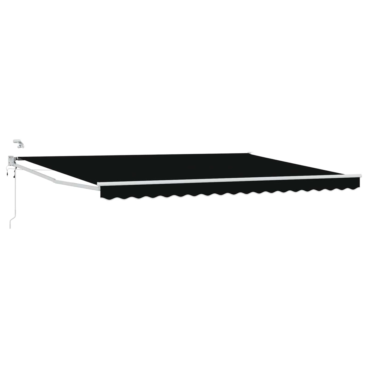 vidaXL Electric Retractable Awning Blue and White 2.5 x 2 m