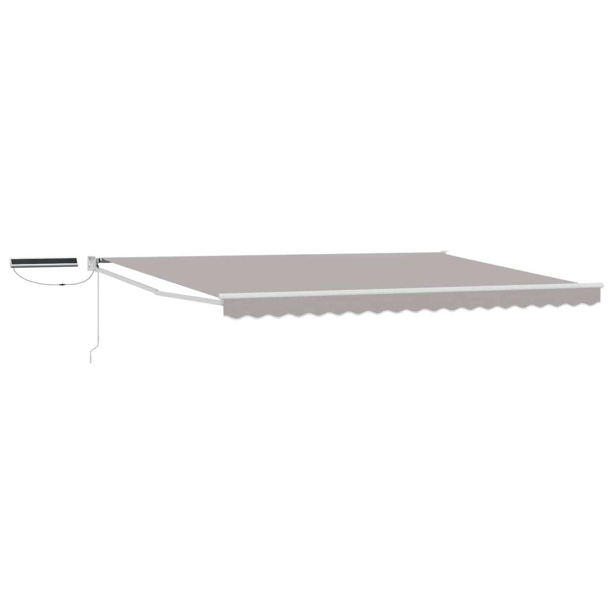 vidaXL Electric Retractable Awning Blue and White 2.5 x 2 m