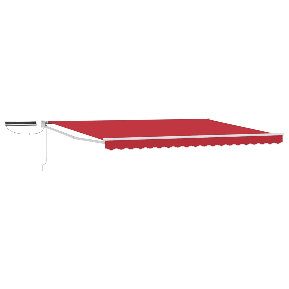 vidaXL Electric Retractable Awning Blue and White 2.5 x 2 m