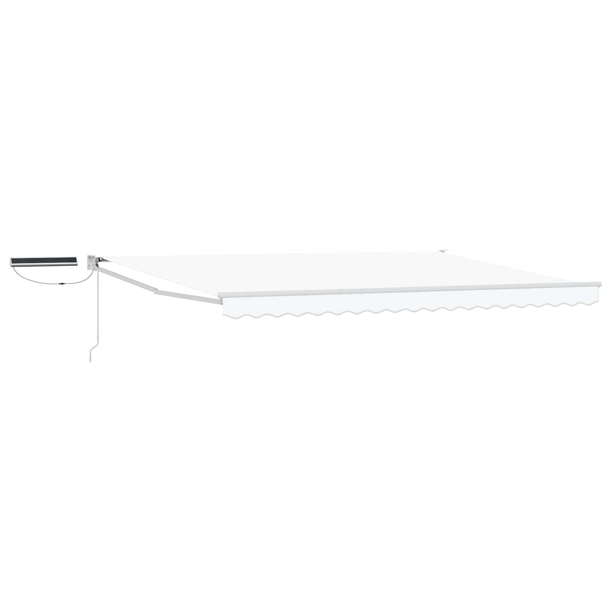 vidaXL Electric Retractable Awning Blue and White 2.5 x 2 m